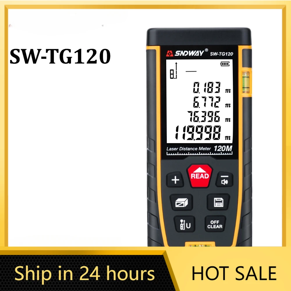 Stanley Tape 25Ft - SNDWAY-Laser Distância Medidor, Trena Laser Tape,