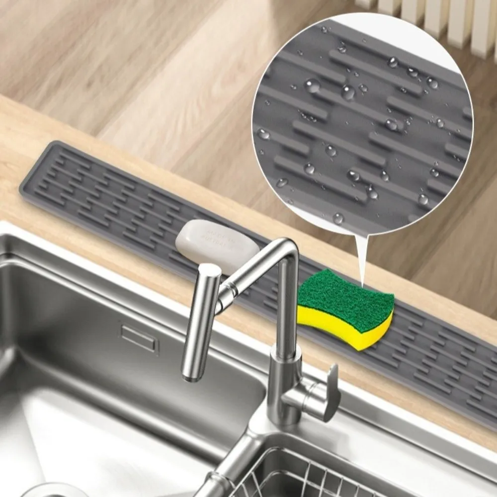 Silicone Tap Washer - Tapete de drenagem de silicone antiderrapante,