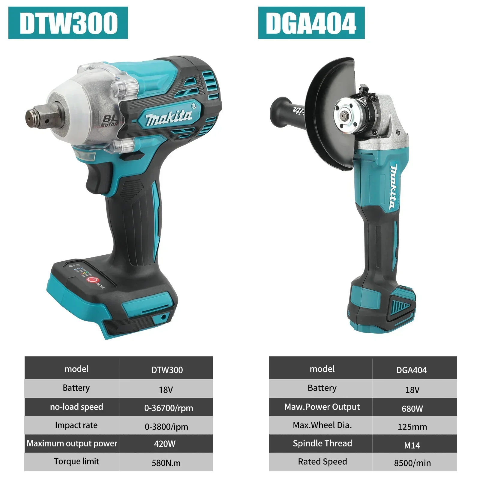 Makita DTW300 ou DGA404 Combo: - Makita Drill Dtw300 avaliação e preço