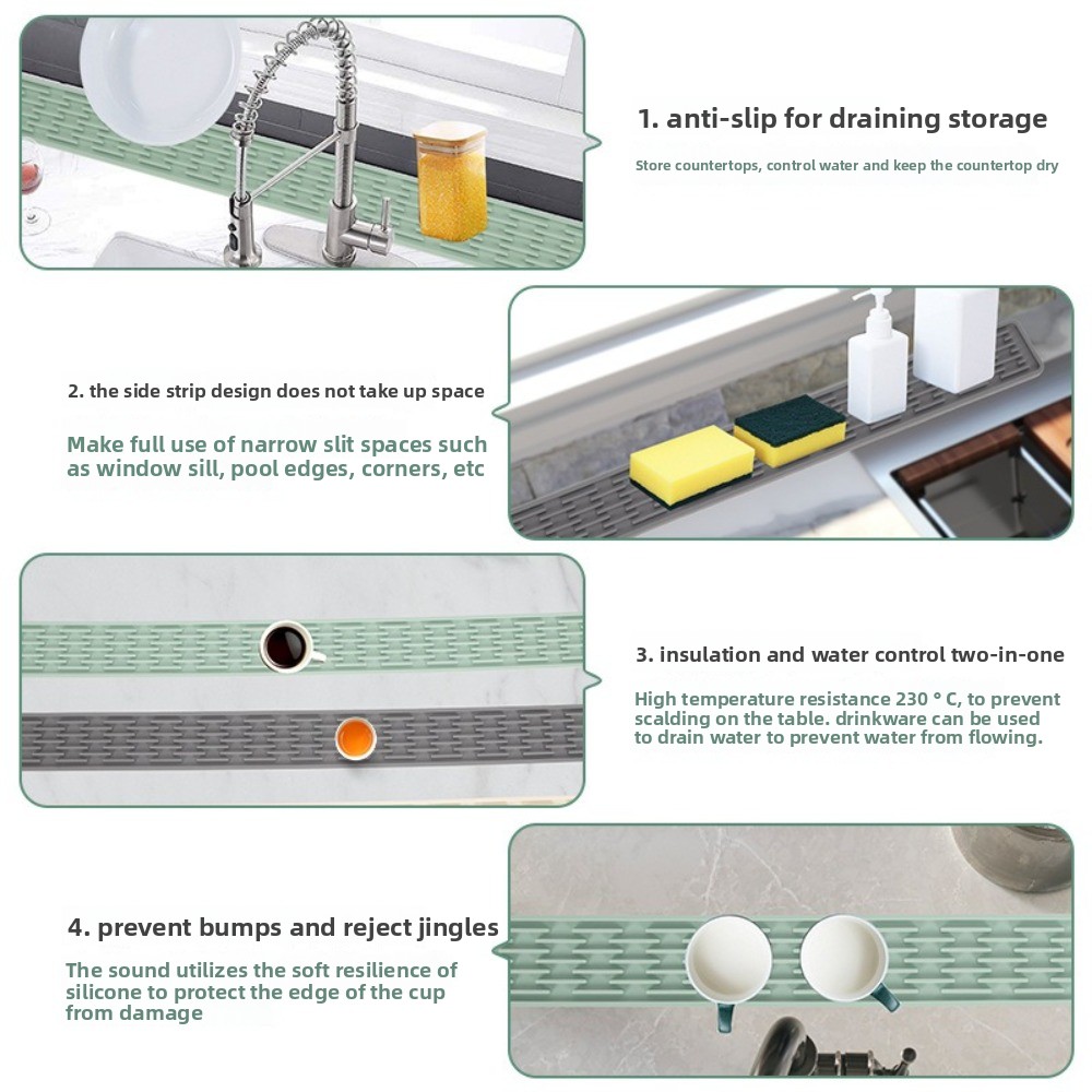 Tapete de drenagem de silicone - Silicone Tap Washer avaliação e preço